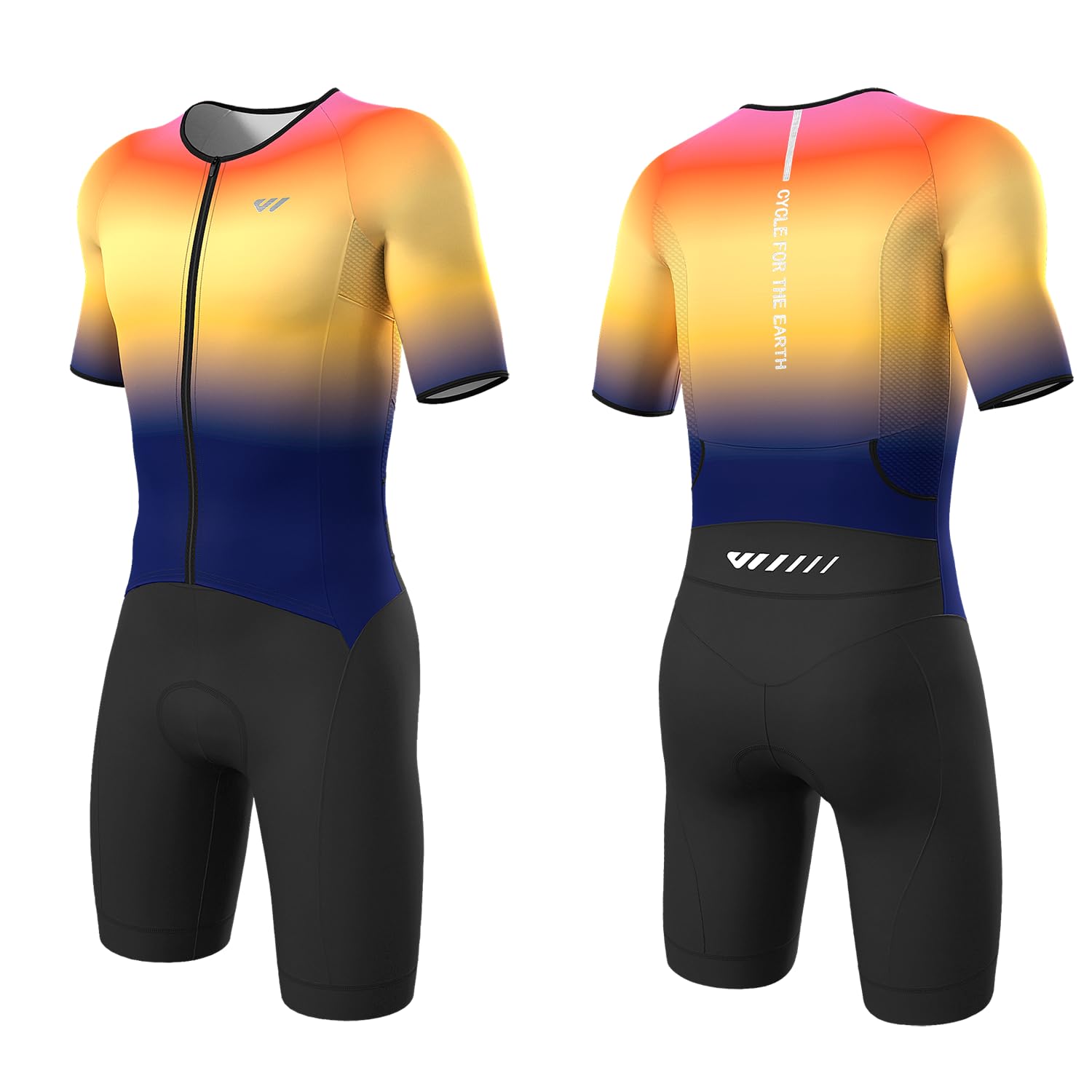 Amazon.co.jp: Wulibike Men's Triathlon Wear Cycling Jersey, One
